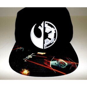 Star Wars split logo snapback hat One Size Fits Most
